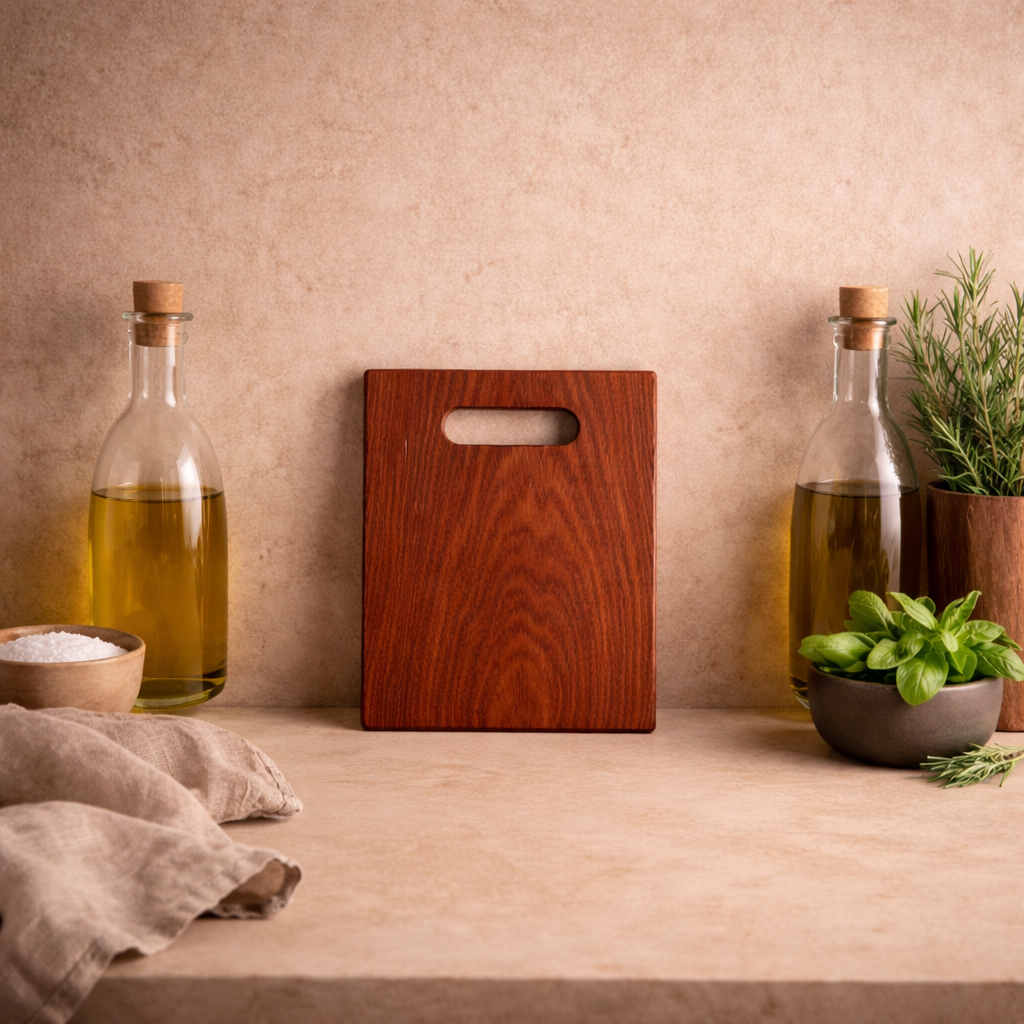 TRÉ - fjøl med håndtak - Mahogni