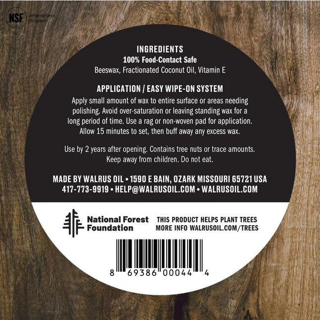 Walrus Oil – Cutting Board Wax | trevoks til skjærefjøl og treprodukter